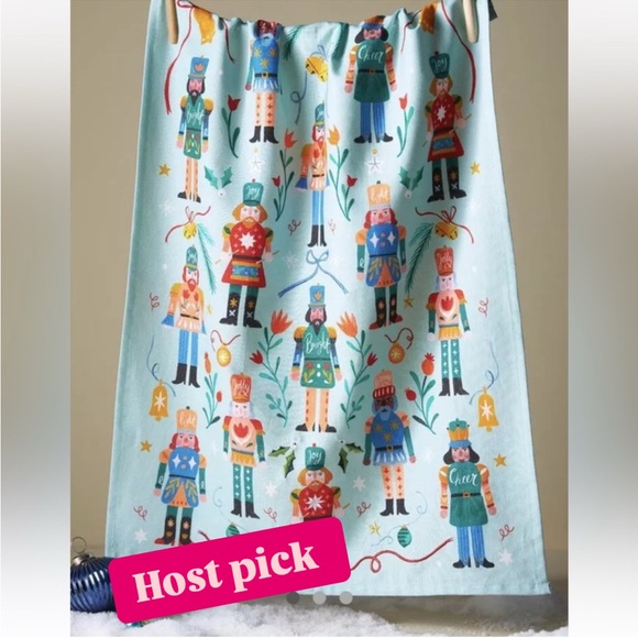 NWT | Anthro Nutcracker Tea Towel - Picture 1 of 6